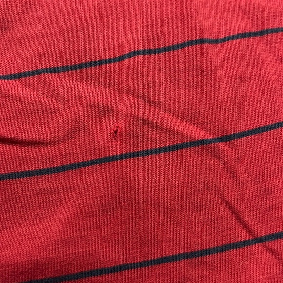 Vintage Tommy Hilfiger Men's Red Striped Shirt - Picture 7 of 10